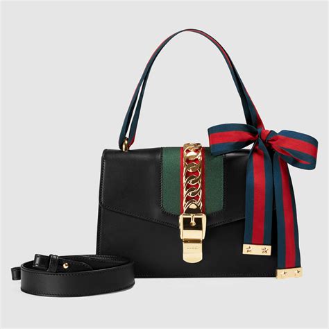 gucci sylvie inspired bag|Gucci sylvie leather shoulder bag.